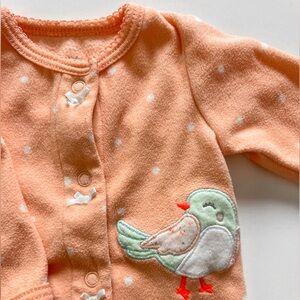 Carter's Coral Fleece Footie - Newborn